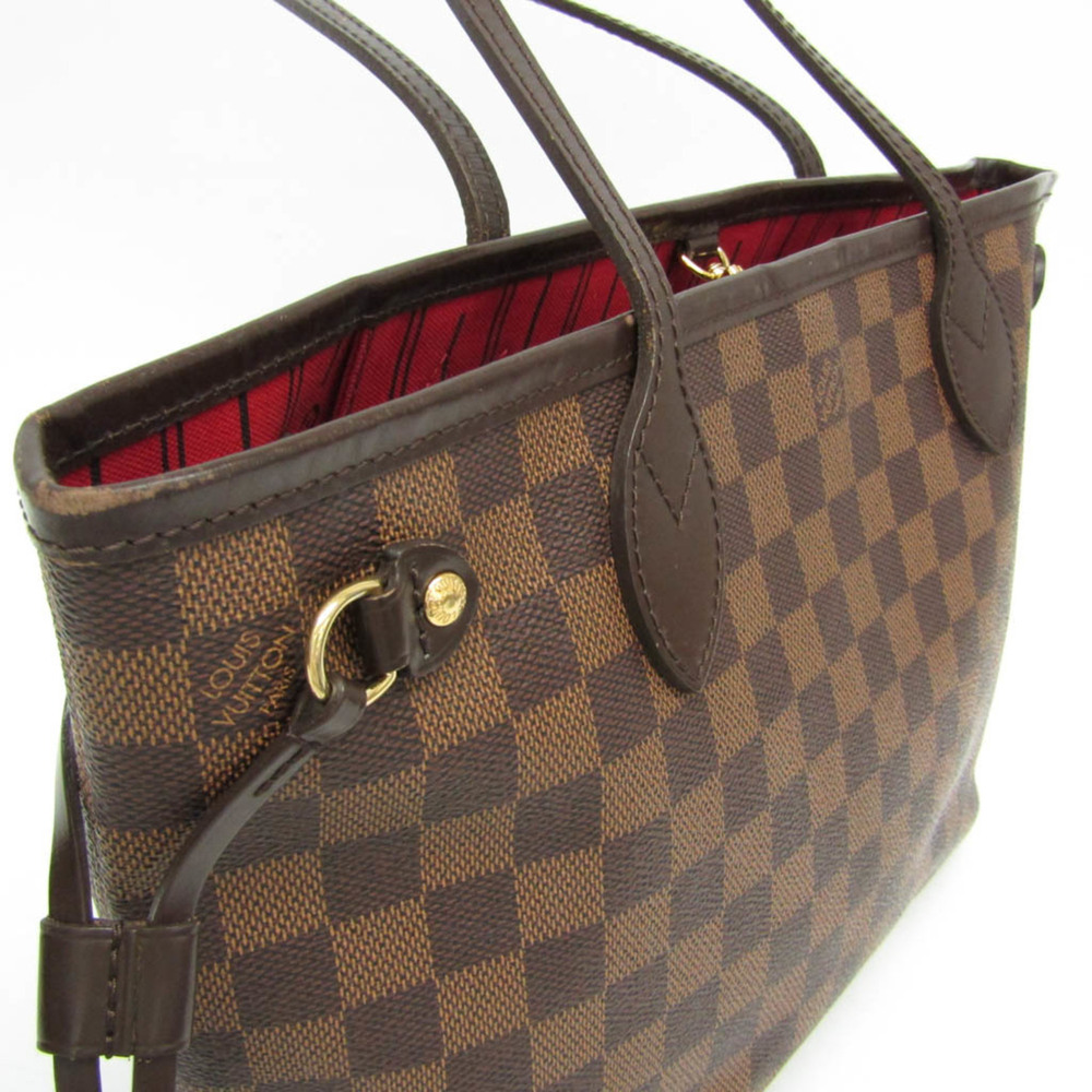LOUIS VUITTON Brown Damier Neverfull PM Tote Bag - Picture 6 of 13